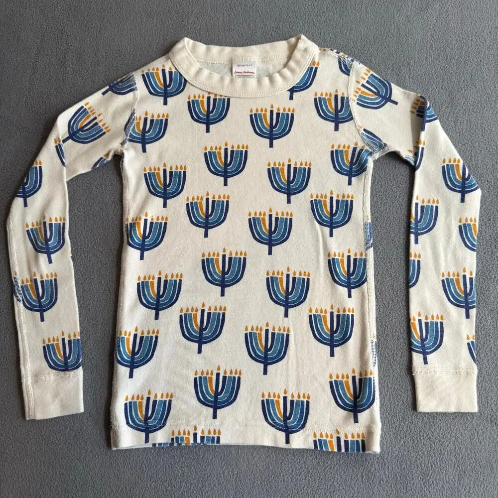 LOT of Kids Mismatched Pajamas Hanna Andersson Tea‎ Collection Boys 6/7 Cotton